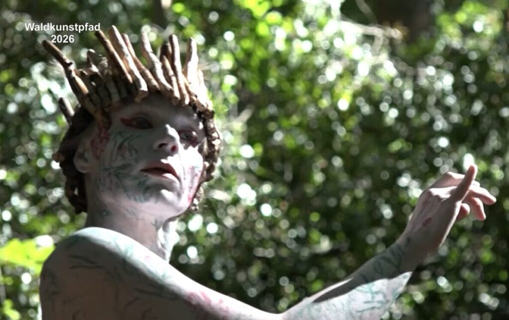 Foto der Butoh-Tänzerin Anna Orkolainen